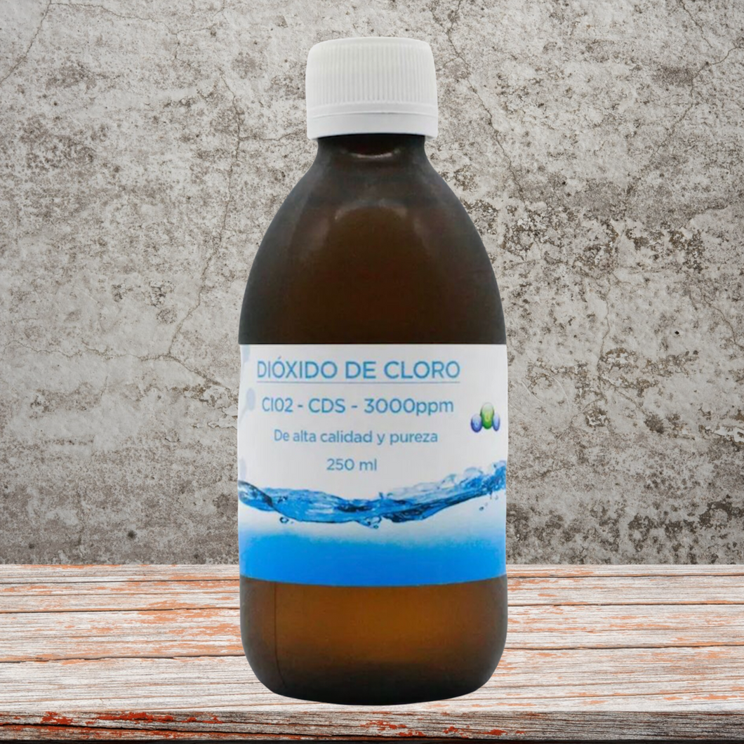 Dióxido de Cloro 250ml Cristal (C.D.S.) - 1 Frasco de 250 ml